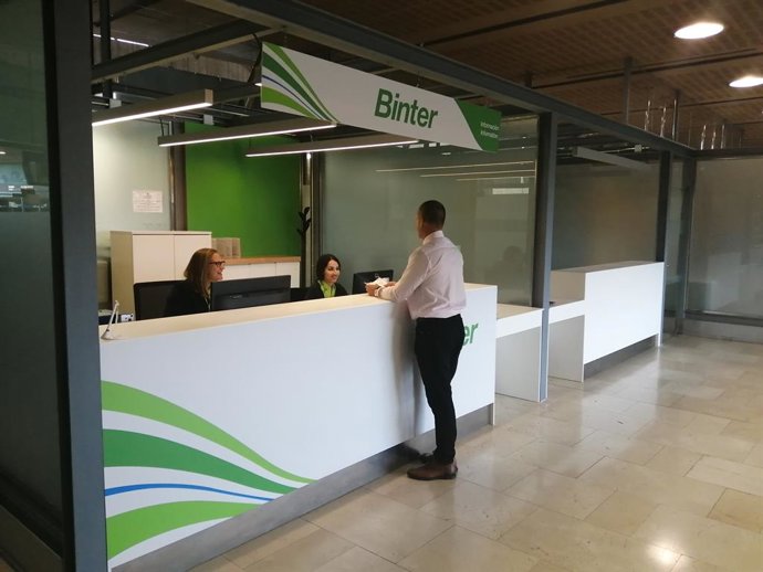 Puntos de información para compañías aéreas en el Aeropuerto Tenerife Norte