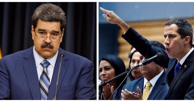Maduro y Guaidó