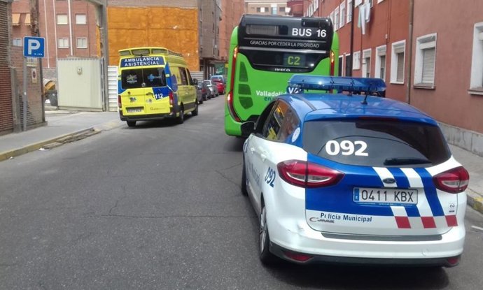 Autobús en el que viajaba el varón.