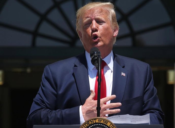 El presidente estadounidense, Donald Trump, en la Casa Blanca