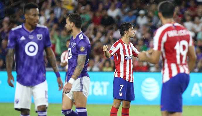 Joao Felix celebra el 0-2 del Atlético de Madrid ante el equipo All Star de la MLS