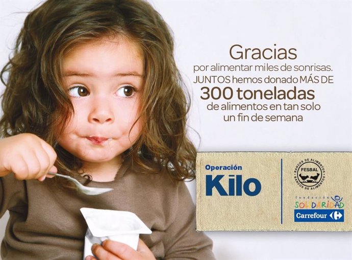 'Operación Kilo Supermercados' entrega en un fin de semana más de 300 toneladas 