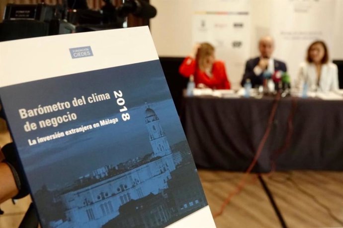 Presentación del barómetro del clima de negocio y la inversión extranjera en Málaga en 2018