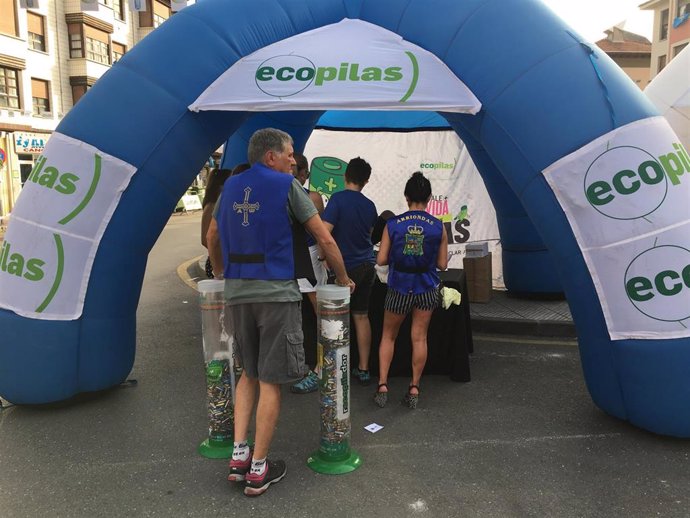 Ecopilas prevé superar las 2 toneladas de pilas recicladas durante la Vuelta  a España y el Descenso del Sella
