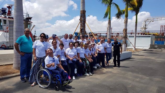 Una de las visitas didácticas al Puerto de La Luz y Las Palmas dentro del programa 'Conoce tu puerto'