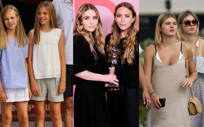 Príncesa Leonor e Infanta Sofía, Mary Kate y Ashley Olsen y Victoria y Cristina Iglesias