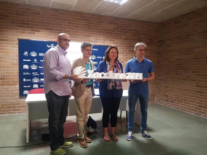 Presentación del Torneo Xacobeo 21 con la presencia de la comisaria del Xacobeo, Cecilia Pereira