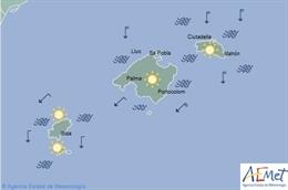 El tiempo en Baleares hoy, 2 de agosto de 2019