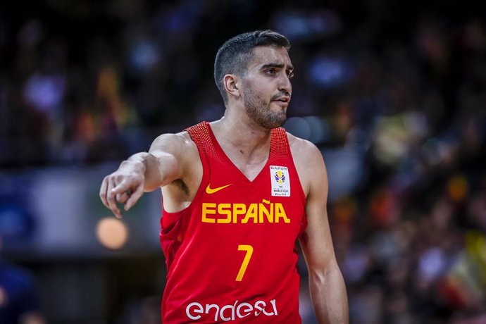 Jaime Fernández, jugando con la selección española de baloncesto