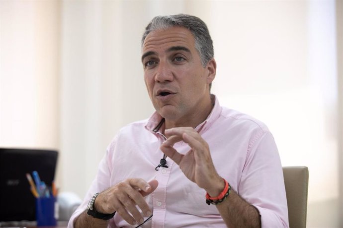 El consejero andaluz de Presidencia, Administración Pública e Interior, Elías Bendodo, en una entrevista con Europa Press