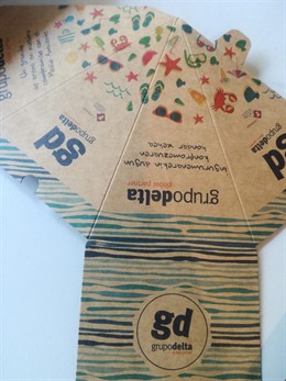 Cenicero playero que se repartirá en San Sebastián.