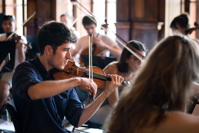 Imagen de recurso de músicos tocando el violín.