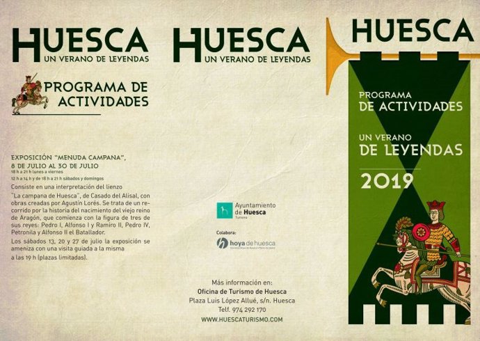 Portada del programa 'Huesca, un verano de leyendas', que tendrá lugar en agosto y septiembre en la provincia oscense.
