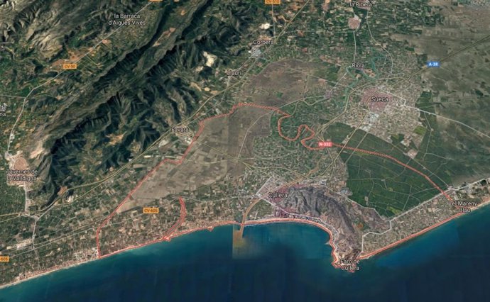 Localización de Cullera (Valencia)