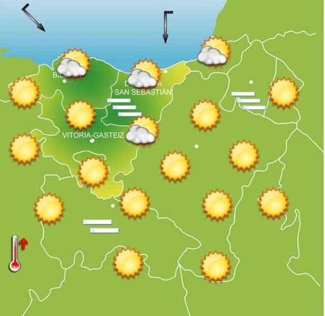 Previsiones meteorológicas para el 3 de agosto de 2019 en Euskadi