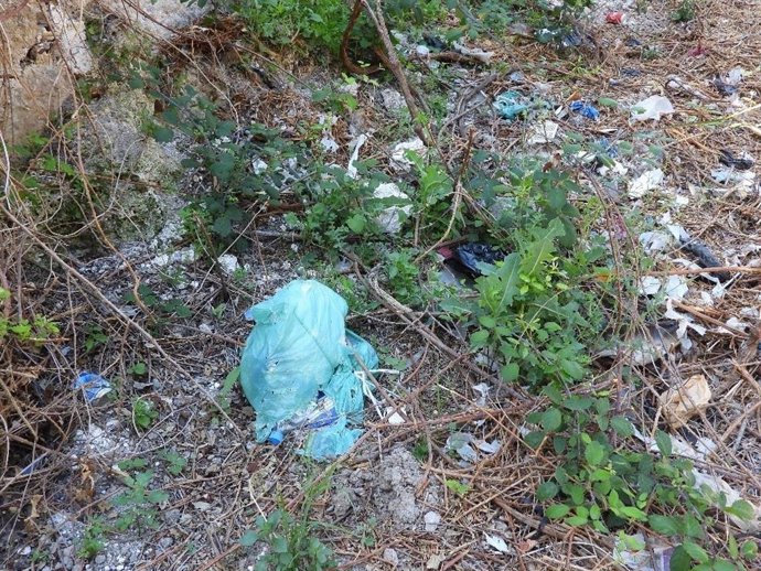 Residuos acumulados en en municipio de Alaró.