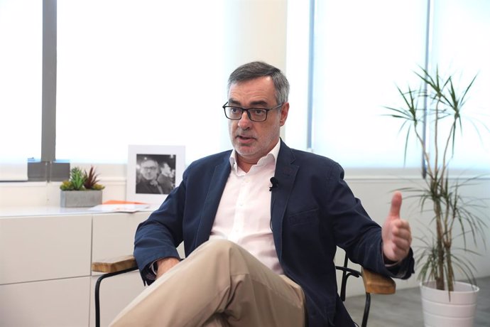 El secretari general de Ciudadanos, José Manuel Villegas, durant la seva entrevista per a Europa Press.