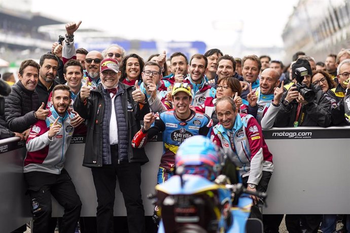 73 MARQUEZ Alex (Spa) Marc VDS (Kalex), action, winner during Moto2 SHARK Helmets Grand Prix de France 2019 at Le Mans from May 17 to 19, 2019 at, 2019 in Spain - Photo Studio Milagro / DPPI