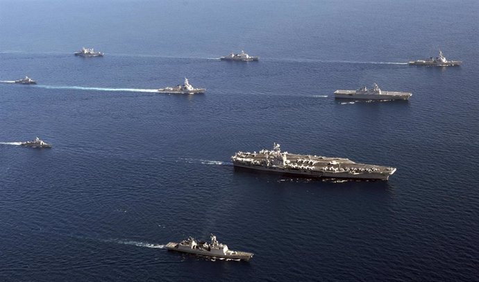 Maniobras navales entre EEUU y Corea del Sur