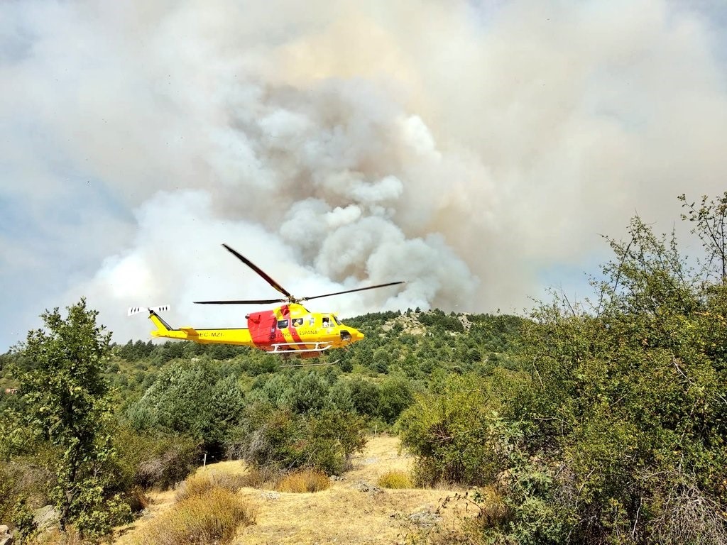 El incendio de La Granja, en nivel 1 y podría haber afectado ya a 40
