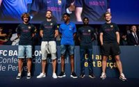 Griezmann, Neto, Junior Firpo, Wagué y De Jong, presentados en el 40º Congreso de Peñas del FC Barcelona