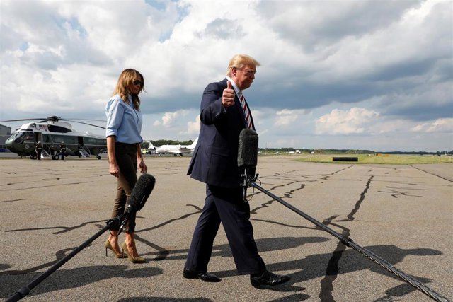 Donald Trump y la primera dama, Melania Trump