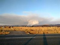 Incendios.- El fuego de Guadarrama afecta al Parque Natural y al Nacional