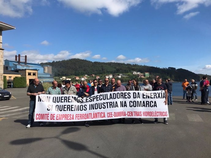 Protesta de trabajadores de Ferroatlántica