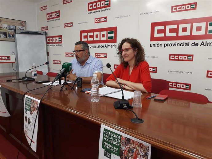 La secretaria de CCOO-A, Nuria López