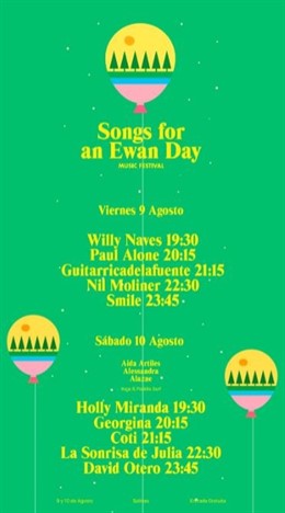 Catel del festival Songs for an Ewan Day.