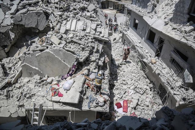 Edificio destruido en Idlib