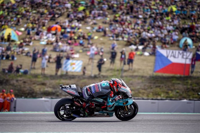 20 QUARTARARO Fabio (Fra) Petronas Yamaha SRT, Yamaha, action during MotoGP race of the Monster Energy Grand Prix Czech Republic at Brno, from August 2nd to 4th, 2019 in Czech Republic - Photo Studio Milagro / DPPI