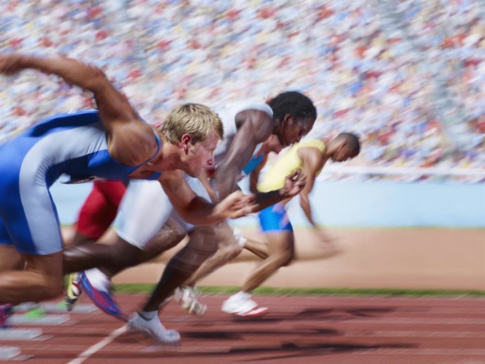 Una competición atlética.