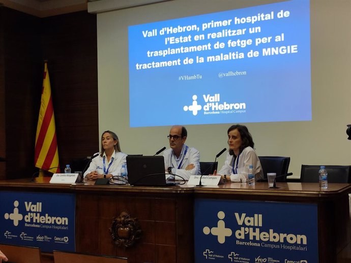 Carolina Malagelada, Ramón Toll i Isabel Campos a l'Hospital Vall d'Hebron