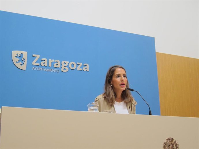 La consejera de Presidencia, Economía y Hacienda del Ayuntamiento de Zaragoza, María Navarro.