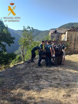 Trabajo del dispositivo de búsqueda del hombre de 71 años desaparecido en el Pirineo.