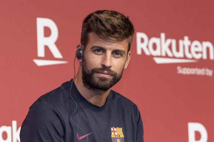 Gerard Piqué atiende a los medios