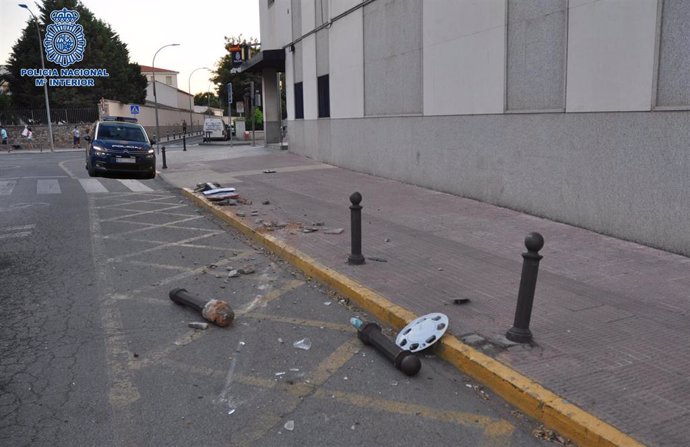 Daños provocados por el conductor ebrío en Ciudad Real