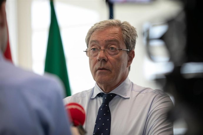 El consejero de Economía, Conocimiento, Empresas y Universidad, Rogelio Velasco, en una entrevista concedida a Europa Press.