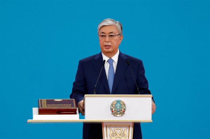 El presidente Kassym-Jomart Tokayev en Astaná