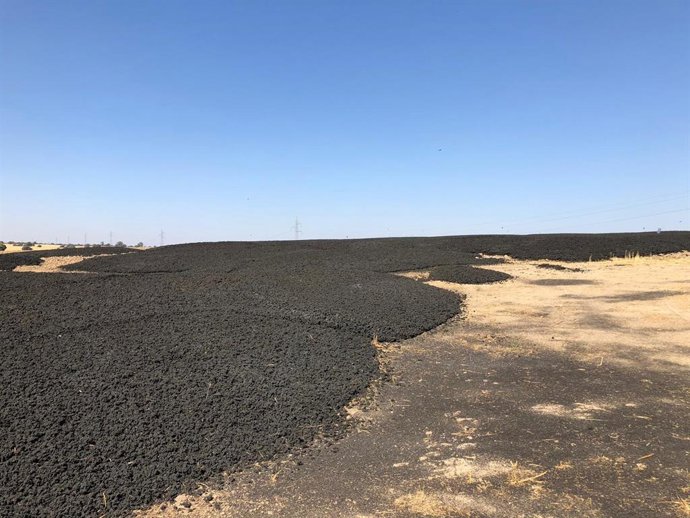 Imagen de vertidos en una finca cercana a Brunete