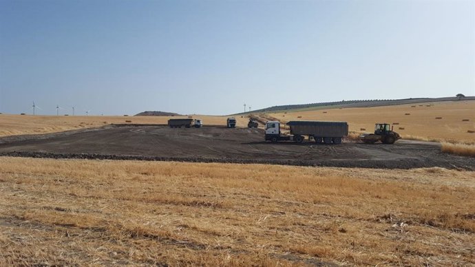 Instalaciones donde la filial de Endesa, Enel Green Power España, ha iniciado la construcción de una planta fotovoltaica, entre los municipios de Almargen, Campillos y Teba (Málaga)