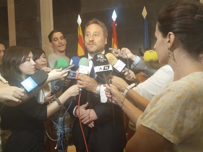 El consejero de Vertebración del Territorio, Movilidad y Vivienda del Gobierno de Aragón, José Luis Soro.