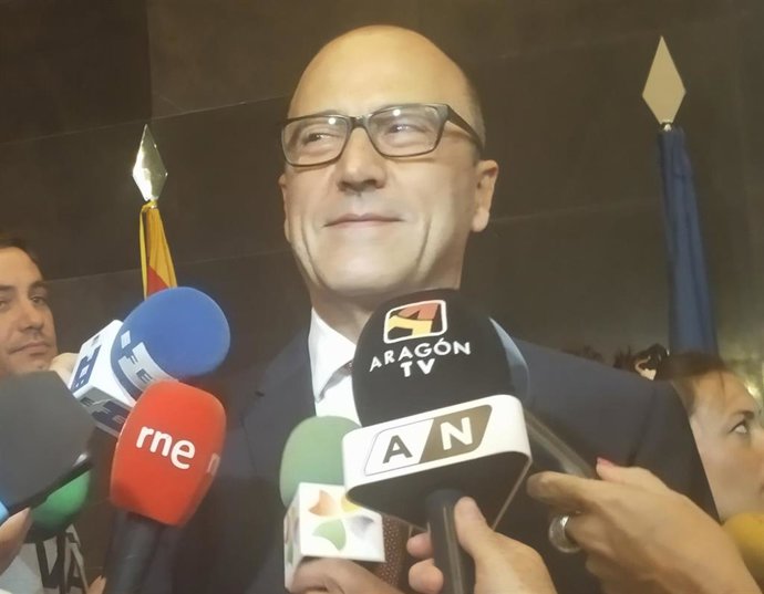 El consejero de Educación, Cultura y Deporte del Gobierno de Aragón, Felipe Faci.