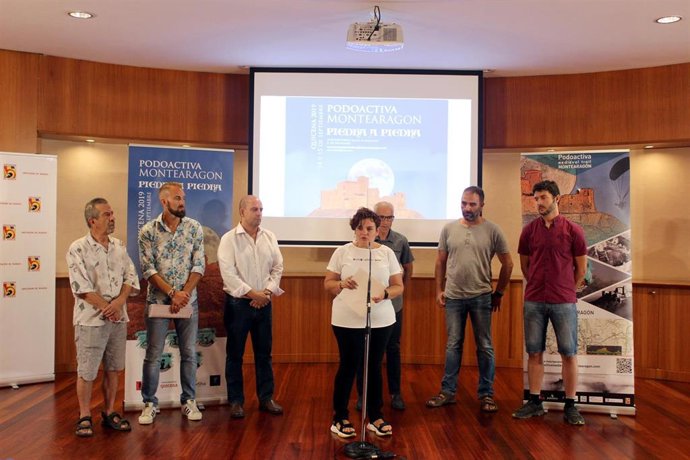 Presentación del evento deportivo y lúdico 'Podoactiva Montearagón Piedra a Piedra'.