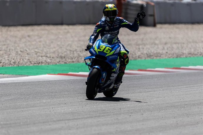 Joan Mir durante los entrenamientos del GP de Catalunya