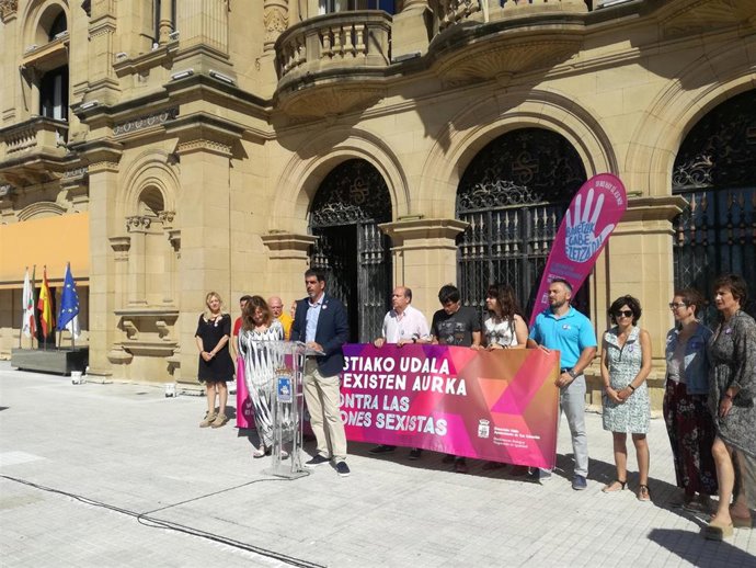 Presentación del refuerzo de la campaña contra las agresiones sexistas para la Semana Grande.