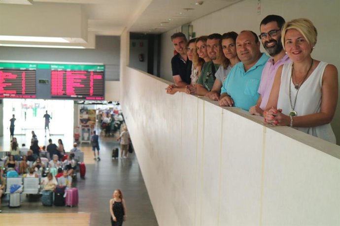 La delegada Eloísa Cabrera, en la estación Intermodal de Almería