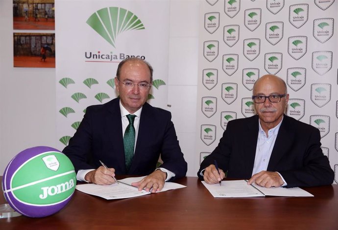 Firma convenio Unicaja Banco con el Club Unicaja Baloncesto