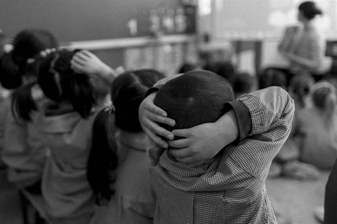 Niños y niñas de educación infantil, durante una clase.